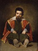 A Dwarf Sitting on the Floor (Don Sebastian de Morra) (df01) Diego Velazquez